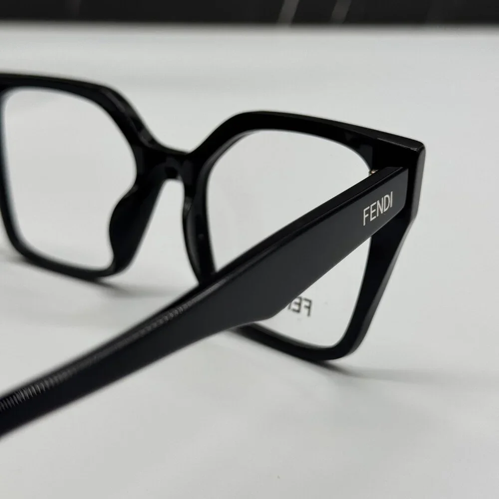 NEW FENDI FE50002I 001 BLACK EYEGLASSES WOMEN FENDI